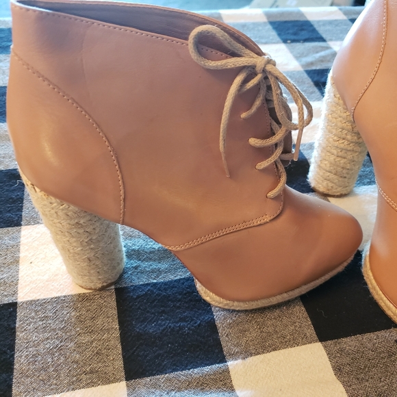 Loeffler Randall Leather and Rope Booties - Picture 2 of 5